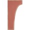 Ekena Millwork 5 1/4"W x 6"D x 12"H Clarksville Wood Vintage Decor Bracket, Salvage Red BKTWD05X06X12CVRD - alternate 2